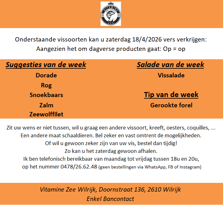 Suggestie van de week